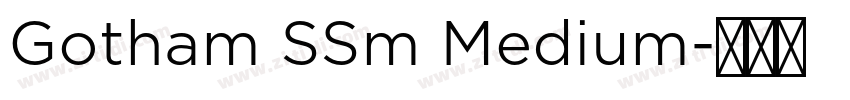 Gotham SSm Medium字体转换